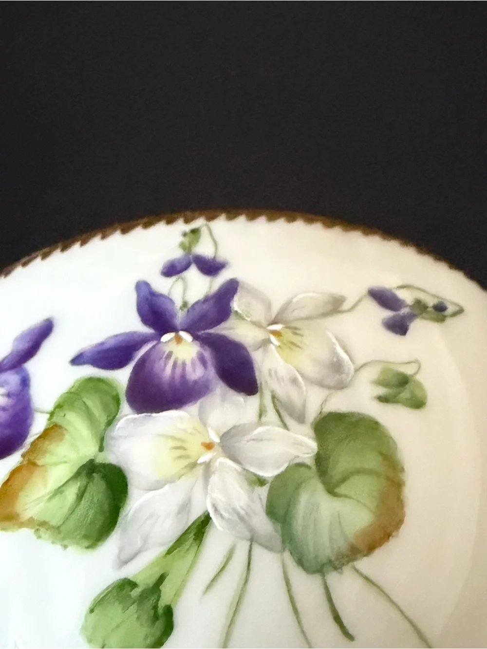 Antique Violet Cup & Saucer by Royal Copenhagen